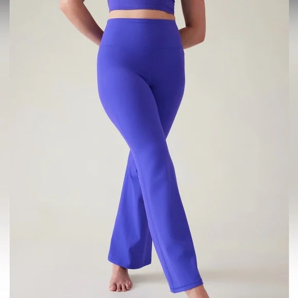 🧡 Athleta Matching Set Elation Flare Pant Ultimate Ease Bra A-C Lazurite Blue - Picture 5 of 9